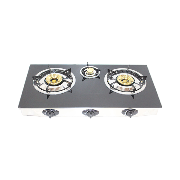 Amcon (Amcon 3 Burner Table Top Gas Cooker (Glass) GS1-7)